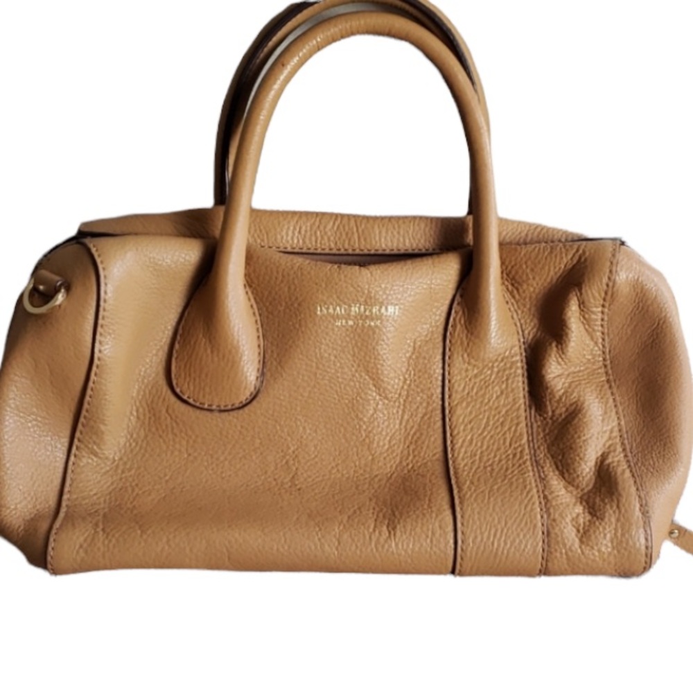 Isaac Mizrahi New York Camel Handbag Purse